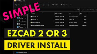 How to Install DRIVERS for Ezcad 2 or Ezcad 3 [upl. by Uolyram41]