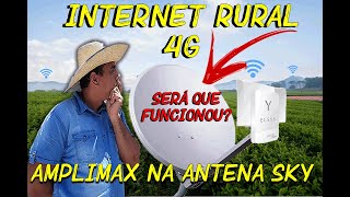 Como Instalar Amplimax 4g na Antena Sky faça você mesmo [upl. by Steel]