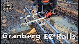 First Cut with Granberg EZ Rails and Alaskan Chainsaw Mill [upl. by Ramsay]