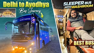 DELHI to AYODHYA Bus Journey  AC SLEEPER Bus with WASHROOM  दिल्ली से अयोध्या IntrCity SMARTBUS [upl. by Gagliano]