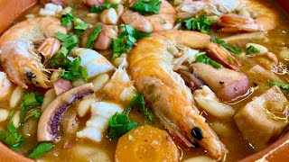 Feijoada de Pota com gambas 🦐 Receita portuguesa [upl. by Eilime]