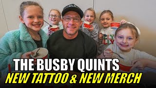 OutDaughtered  Adam Busby Flaunts The Quints NEW TATTOO While Photoshoot Session NICU Merch [upl. by Abijah]