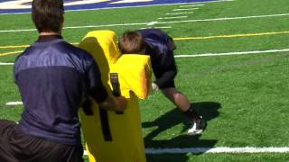 Youth Football Offensive Line Blocking Drills [upl. by Alitha]