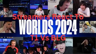 Streamers React to the FINAL Teamfight at Worlds 2024 Day 21 [upl. by Haleelahk826]