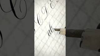 Copperplate Calligraphy b calligraphy calligraphyforbeginners handwriting pointedpencalligraphy [upl. by Diamond]