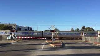 Railway crossing Transperth train KenwickWestern Australia [upl. by Aelahc]