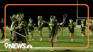 Mountain Vista lacrosse upsets No 1 Arapahoe [upl. by Attirb]