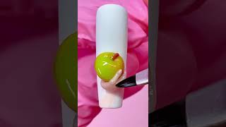 Have you ever seen color changing nail art Wait for itUsing Tickled Pinque’s new Halloween gels 🍎 [upl. by Dranyl]