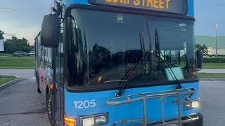 Treasure Coast Connector 2012 30ft Gillig Low Floor 1205 On Route 8  Port St Lucie Intermodal [upl. by Ahsennod158]