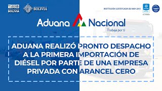 Aduana realizó despacho a la primera importación de diésel de una empresa privada con arancel cero [upl. by Ayotna788]