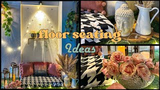 Pinterest inspired floor seating ideas  cozy corner ideas  floor seating ideas [upl. by Luahs531]