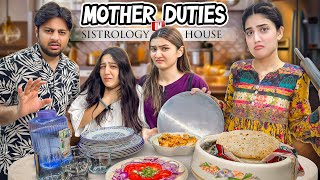 MAMA KI DUTIES KERNI PAR GAI 🤯  Sistrology Home Py Khana Bnaya 👩‍🍳  Behno amp Areeb Ka Reaction 🤢 [upl. by Anyaled864]