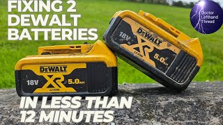 Reviving DEAD Dewalt Batteries in 12 MINUTES [upl. by Eylrahc]