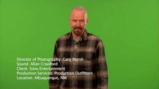 Gary Marsh DP quotBreaking Badquot Green Screen Promo Shoot [upl. by Aihsotan]