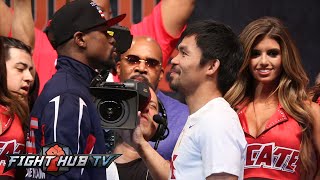 FLOYD MAYWEATHER VS MANNY PACQUIAO FULL VIDEO FULL FACE OFF VIDEO [upl. by Mel]