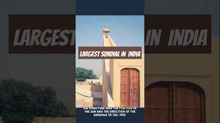 Largest Sundial In India incredibleindia interestingfacts sundial jaipur jantarmantarViral [upl. by Nedmac]