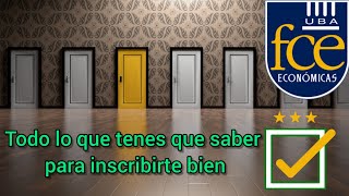 Toda la información para la inscripción Fce UBA [upl. by Gannes]