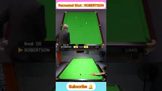 Recreated Shot  ROBERTSON  plzz 1M views ronnieosullivan 1million [upl. by Esac]