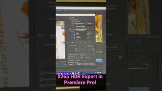 Finally Export h265 HDR in Premiere Pro premierepro hdrvideo shorts [upl. by Stieglitz]