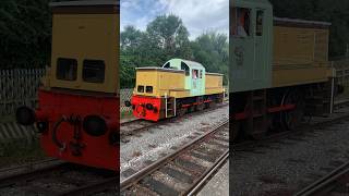 D9553 at Duffield 🚆📹 trains class14 ecclesbournevalleyrailway dieselgala 60anniversary [upl. by Hutton]