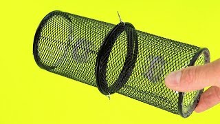 How To Make a Mini Fish Trap with Plastic Bottle and Pencil Holder [upl. by Goldshell405]