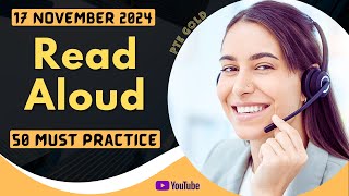 PTE Read Aloud  NOVEMBER 2024  MUST PRACTICE [upl. by Zantos308]