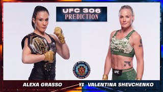 Alexa Grasso vs Valentina Shevchenko 3 Prediction  UFC 306 Predictions  UFC 306 BETTING [upl. by Aigroeg]