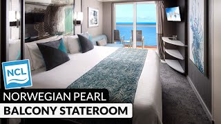 NCL Pearl  Balcony Stateroom Full Tour amp Review 4K  Category B4  BF  BA [upl. by Kcirdez]