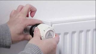 Installation Guide  Danfoss Radiator Thermostat RA2000 temperature limitation from snap to snap [upl. by Ecikram]