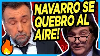 🔥 NAVARRO TOTALMENTE QUEBRADO por lo que dijo Milei en el debate quotVos estarías presoquot [upl. by Notlehs185]