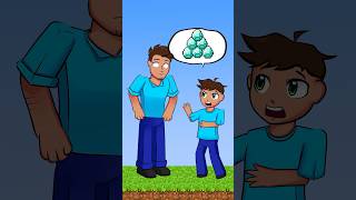 Who is better Son Sad Minecraft story  Animation shorts [upl. by Ansela268]