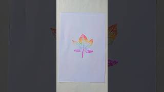 how to make a leaf drawing  beautiful leaf drawing easy way shorts drawing leaf [upl. by Niven879]