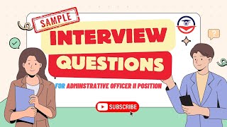 Interview Questions for Administrative Officer II  NonTeaching Position [upl. by Ardnajela261]