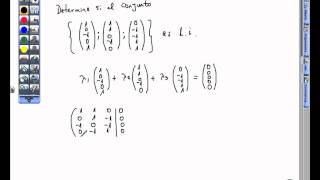 Independencia lineal ejemplo de un conjunto ld [upl. by Season]