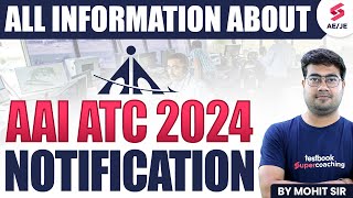 Latest Update AAI ATC 2024 Recruitment New Notification By Mohit Sir [upl. by Ahsetan]