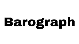 What is Barograph in Hindi  Barograph kya hota hai defination geography geographicalterms [upl. by Enialehs]