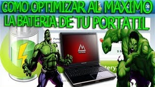 Como Optimizar Al Maximo La Vida De La Bateria De Un Portatil o Laptop [upl. by Ahsenav828]