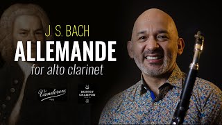 J S Bach Allemande for solo alto clarinet Marco Mazzini Peru [upl. by Gleeson]