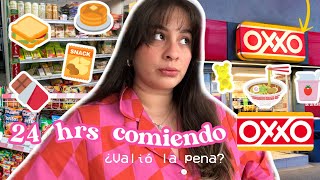 24 horas comiendo en el OXXO Valió la pena ValeHB [upl. by Maribelle803]