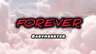 forever  babymonster  lyric video [upl. by Evelina]