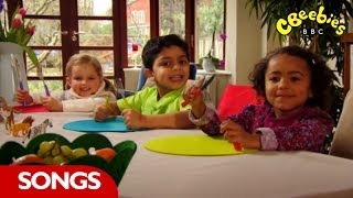 CBeebies  Whats On Your Plate  Lunchtime Song [upl. by Eynobe]