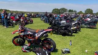 Wells next the sea quay at low tide in sunny June 24 with bike meet footage [upl. by Giacomo]