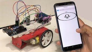 Wireless Voice Controlled Robot Using Arduino [upl. by Saxena]