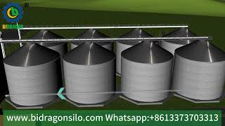 Grain Storage System in Grain Supply Station [upl. by Yenahc]