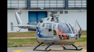 Flying Training Organisation  Flying TAirbus  Start BO105 CBS5  DHDFU  Baden  Airpark [upl. by Tristram967]