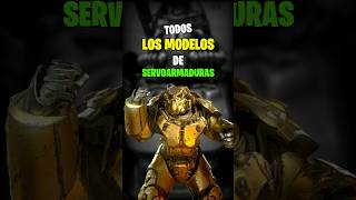 TODOS los MODELOS DE SERVOARMADURA power armor en FALLOUT fallout [upl. by Enyrhtac]