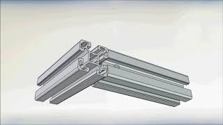 Montaje de Perfiles Modulares 4 SERTEMM SAC [upl. by Ahsilrak]