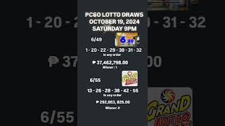 OCTOBER 19 2024 LOTTO RESULT result predictions automobile lottoland highlights [upl. by Lokcin]