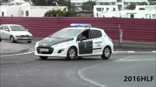 Patrullas de Guardia Civil utilización viaje Lanzarote Playa Blanca FUSTW Polizei Lanzarote [upl. by Chin]