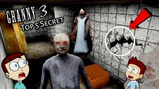 Granny 3  Top 5 Secret After Train Escape  Shiva and Kanzo Gameplay [upl. by Kcirred]